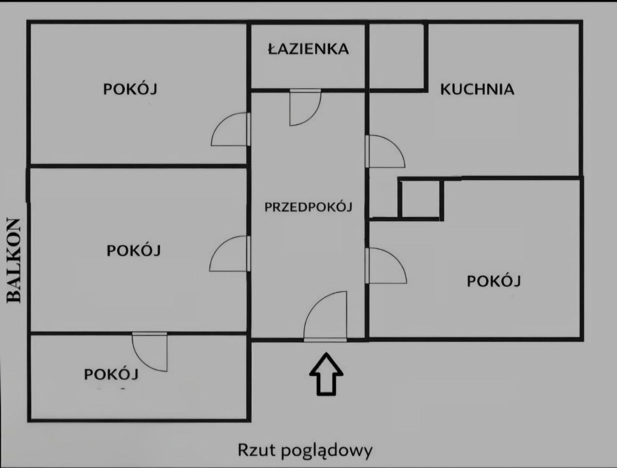 Mieszkanie 4-pokojowe Białogard, ul. Wojska Polskiego. Zdjęcie 2