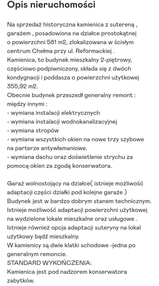 Dom – Chełm, Przedmieście Okszowskie, Śródmieście - Widok 4
