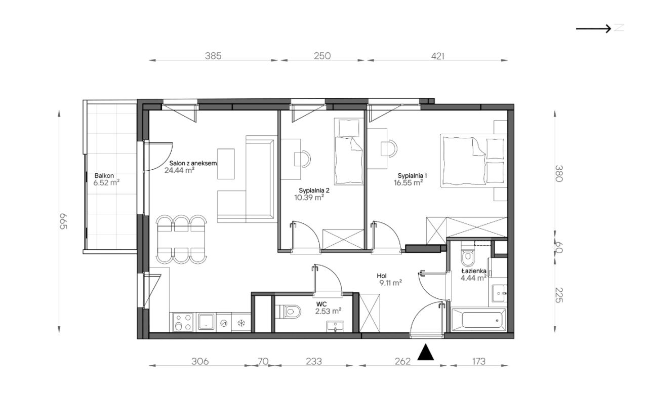 Mieszkanie 3-pokojowe Warszawa Praga-Południe, ul. Podskarbińska. Zdjęcie 7