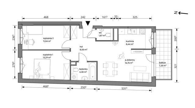 Mieszkanie 3-pokojowe Warszawa Włochy, ul. Trzcinowa. Zdjęcie 7