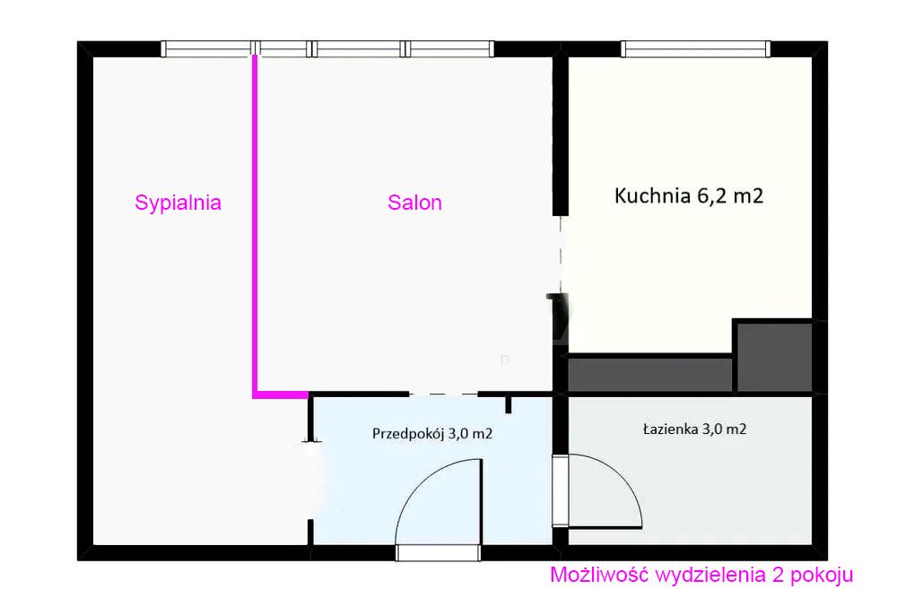Mieszkanie 2-pokojowe Warszawa Mokotów, ul. Stefana Pieńkowskiego. Zdjęcie 3