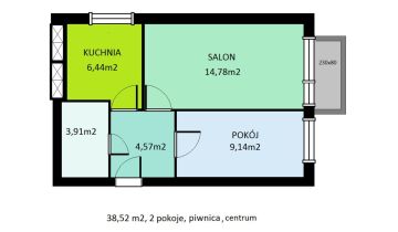 Mieszkanie 2-pokojowe Lubartów Centrum, ul. Cicha