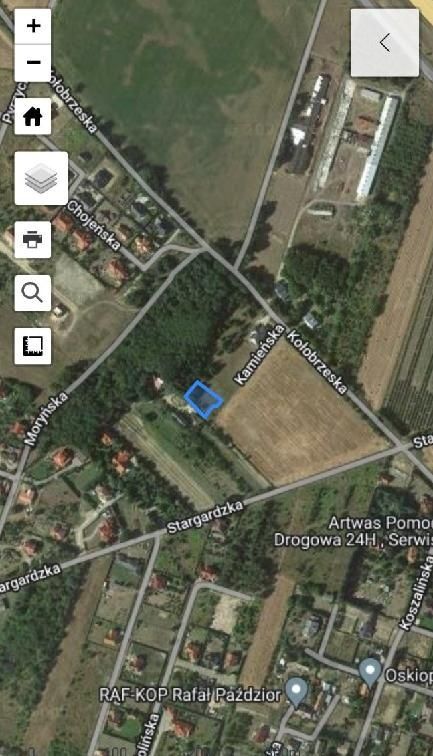 Działka rolno-budowlana Gorzów Wielkopolski Chróścik, ul. Kamieńska