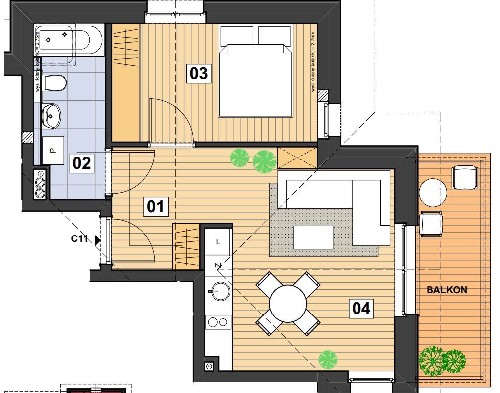 Mieszkanie 2-pokojowe Szklarska Poręba Biała Dolina, ul. Wolności. Zdjęcie 17