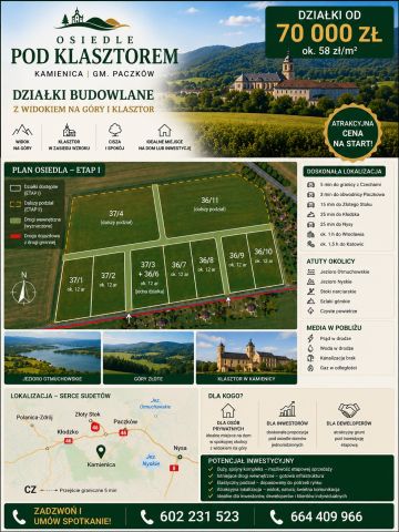 Działka budowlana Kamienica. Zdjęcie 1