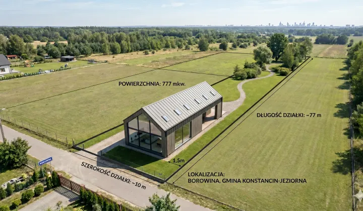 Działka budowlana Borowina, ul. Zaleśna