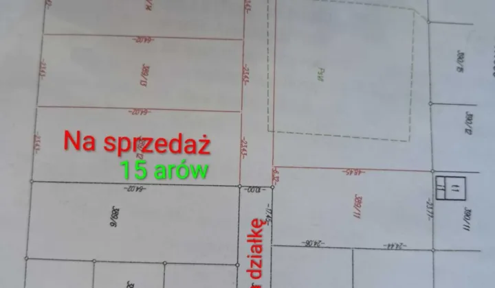 Działka budowlana Łyse