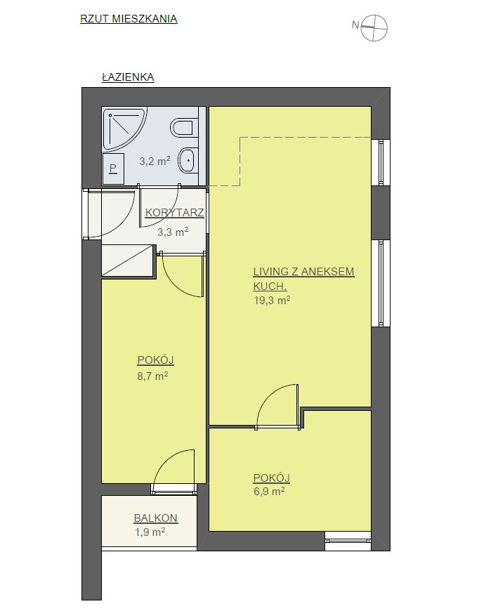 Mieszkanie 3-pokojowe Poznań Centrum, ul. Karola Libelta. Zdjęcie 13