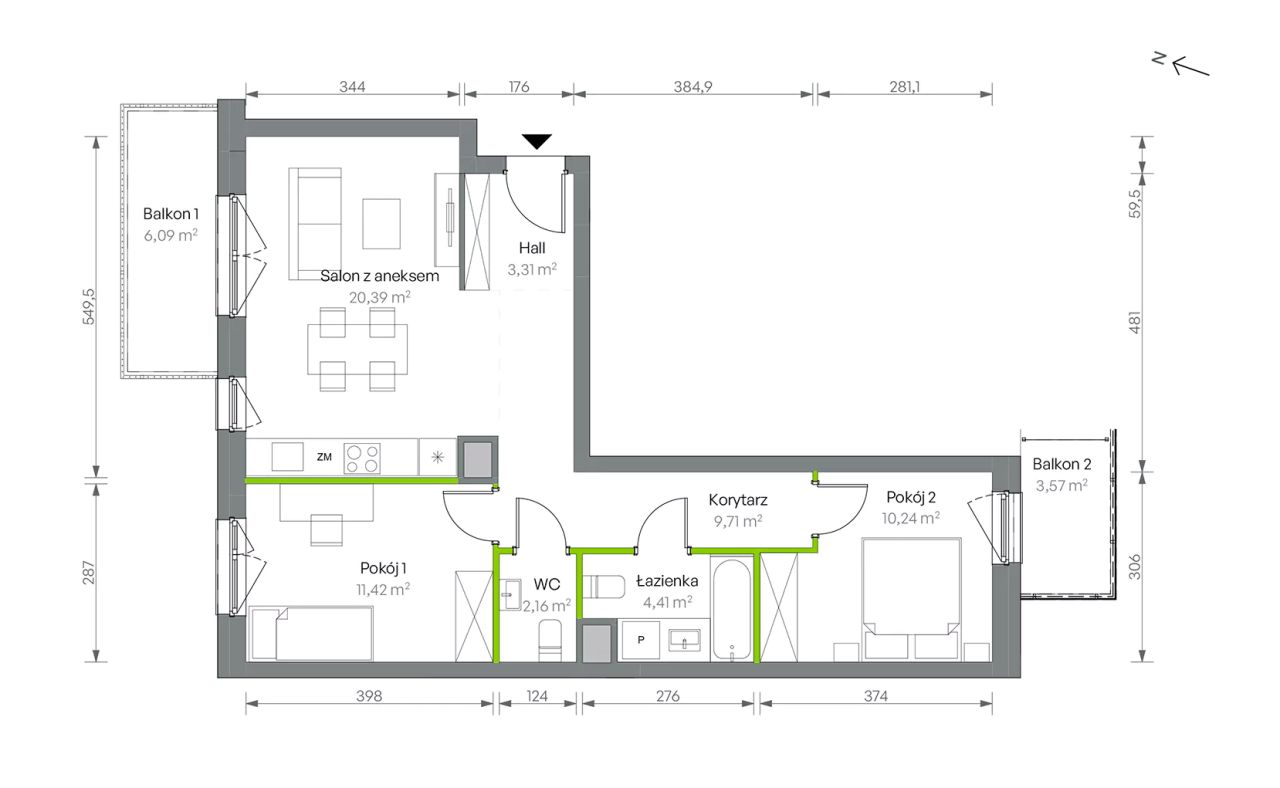 Mieszkanie 3-pokojowe Warszawa Targówek, ul. Oliwska. Zdjęcie 16