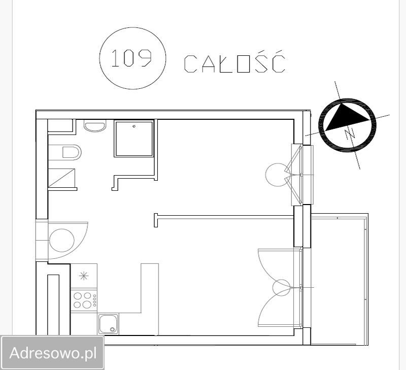 Mieszkanie 2-pokojowe Kraków Zabłocie, ul. Tadeusza Romanowicza. Zdjęcie 13