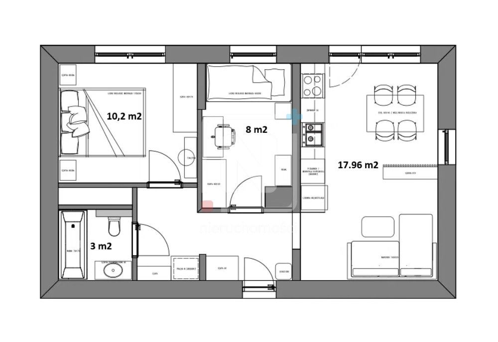 Mieszkanie 3-pokojowe Warszawa Mokotów, ul. Burgaska. Zdjęcie 21