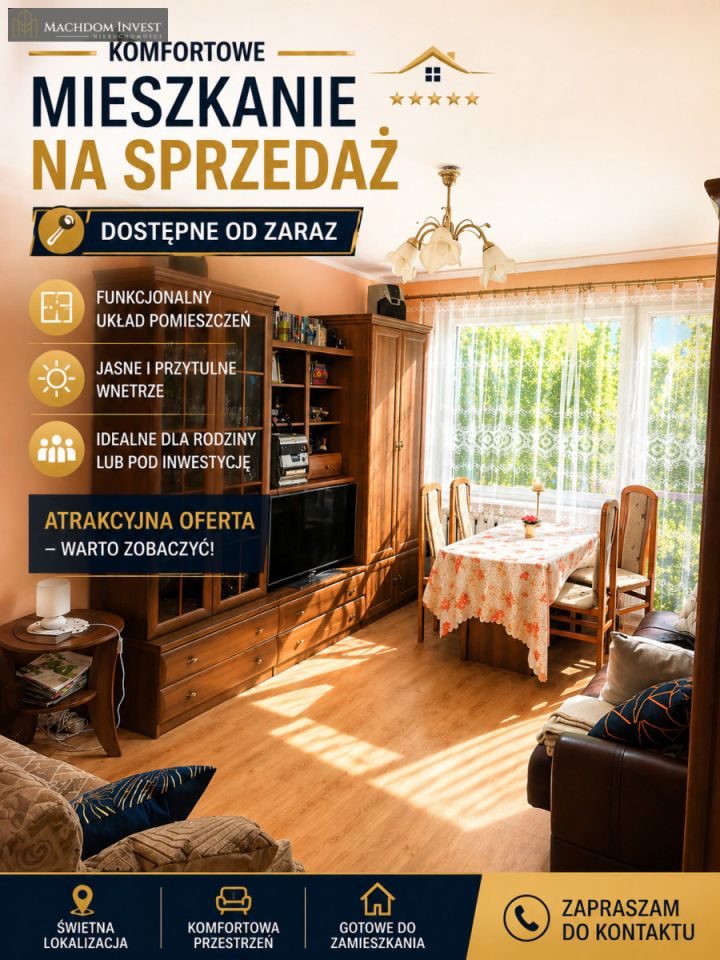 Mieszkanie 3-pokojowe Brodnica, ul. Stanisława Wyspiańskiego. Zdjęcie 1