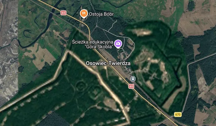 Działka leśna Osowiec-Twierdza