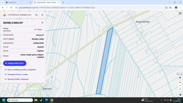 Działka rolna Bukowe. Zdjęcie 1