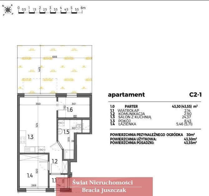 Mieszkanie 3-pokojowe Wrocław Brochów, ul. Miodowa. Zdjęcie 6