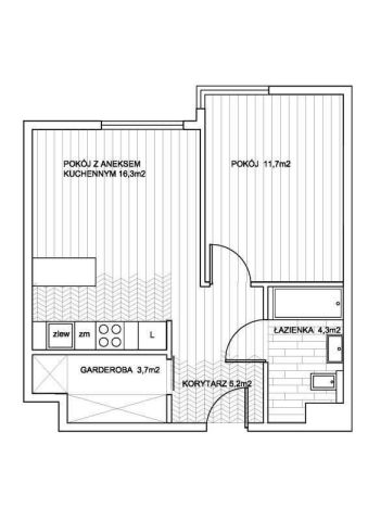 Mieszkanie 2-pokojowe Gdańsk Morena, ul. Stanisława Lema. Zdjęcie 7
