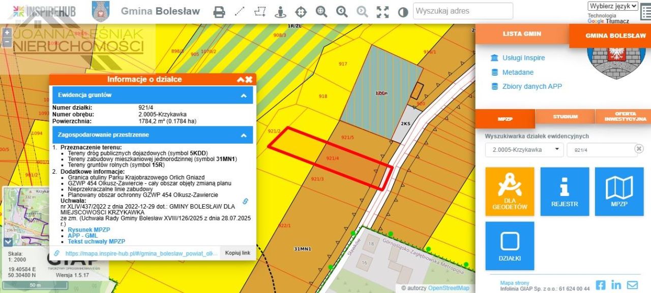 Działka budowlana Krzykawka, ul. Kościelna. Zdjęcie 7