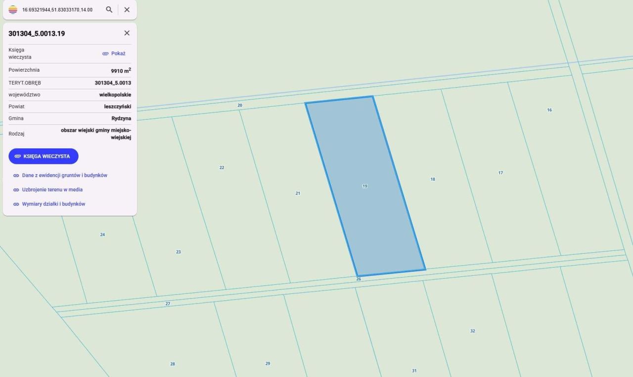 Działka rolna Tarnowa Łąka