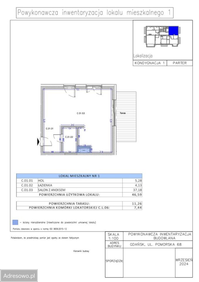 Mieszkanie 2-pokojowe Gdańsk Jelitkowo, ul. Pomorska. Zdjęcie 14
