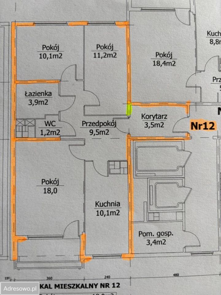 Mieszkanie 3-pokojowe Legnica Piekary Wielkie, ul. Jerzego Szaniawskiego. Zdjęcie 7