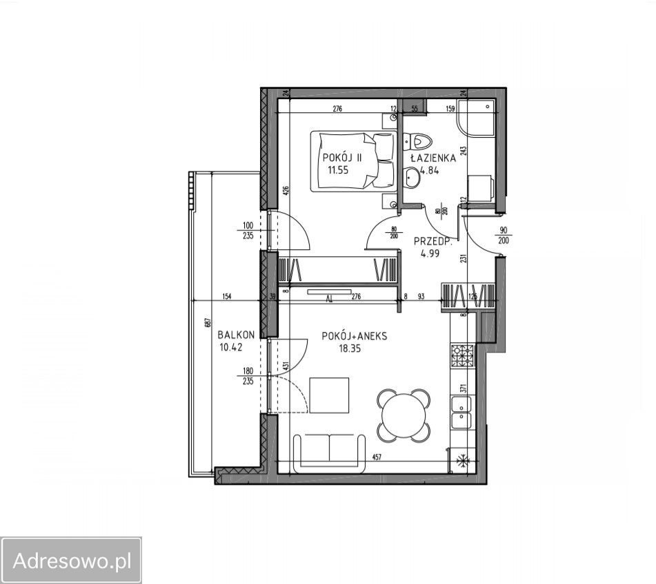 Mieszkanie 2-pokojowe Lublin Wrotków. Zdjęcie 17