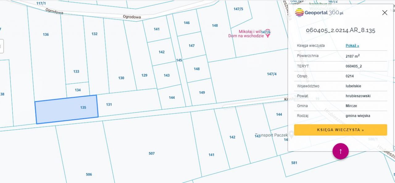 Działka rolno-budowlana Kryłów. Zdjęcie 2