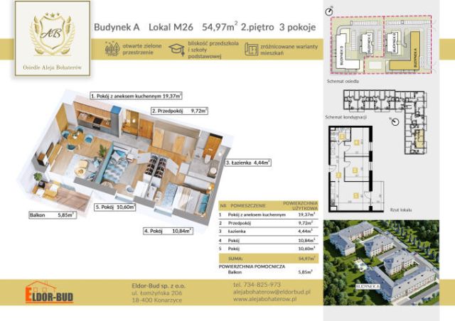 Mieszkanie 3-pokojowe Ostrów Mazowiecka. Zdjęcie 9