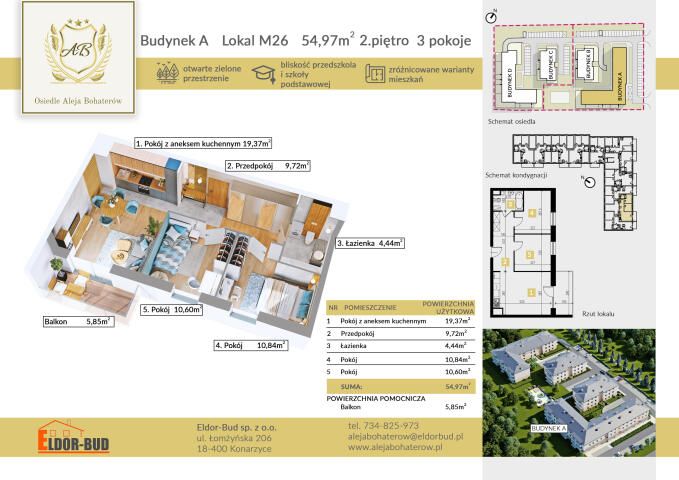 Mieszkanie 3-pokojowe Ostrów Mazowiecka. Zdjęcie 1