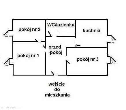 Mieszkanie 3-pokojowe Wrocław Stare Miasto. Zdjęcie 3