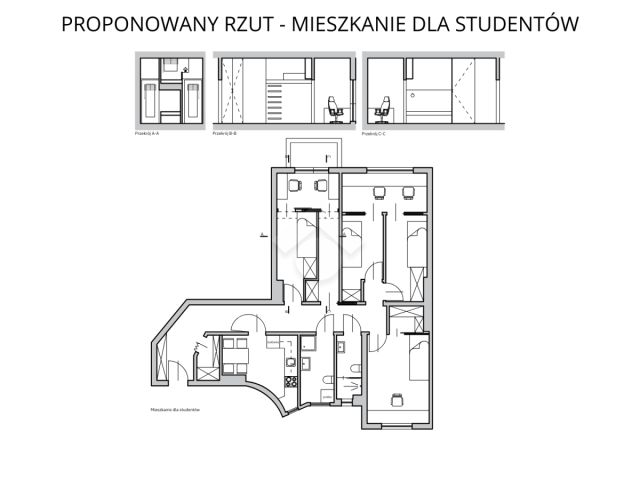 Mieszkanie 3-pokojowe Wrocław Śródmieście, ul. Norberta Barlickiego. Zdjęcie 20