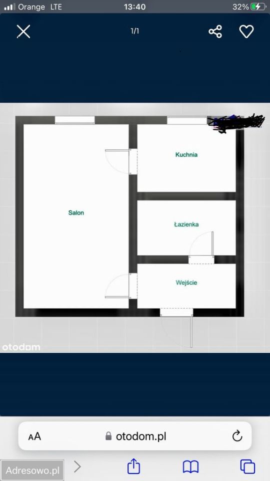 Mieszkanie 1-pokojowe Gdańsk Przymorze, ul. Chłopska. Zdjęcie 14