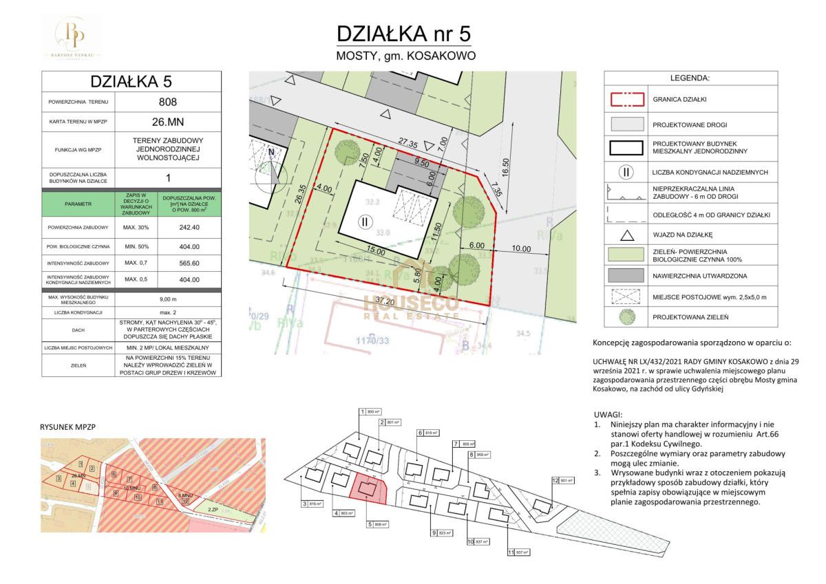 Działka inwestycyjna Mosty, ul. Modrzewiowa. Zdjęcie 3