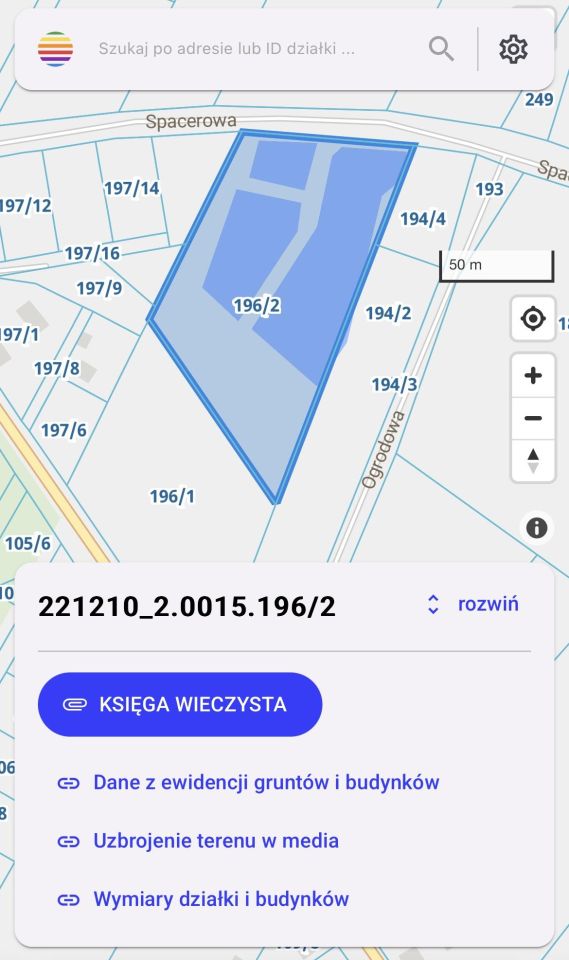 Działka rolno-budowlana Bałamątek, ul. Spacerowa. Zdjęcie 5