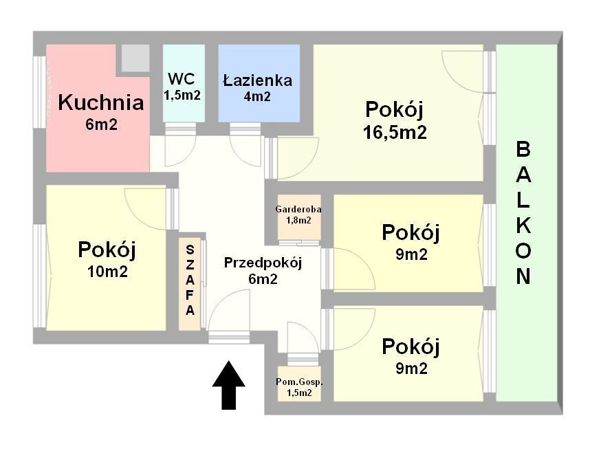 Mieszkanie 4-pokojowe Wrocław Gądów Mały, ul. Bystrzycka. Zdjęcie 5