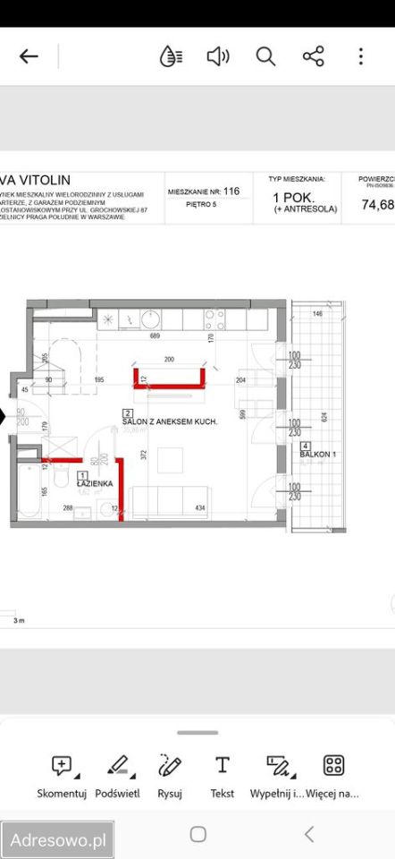 Mieszkanie 3-pokojowe Warszawa Praga-Południe, ul. Grochowska. Zdjęcie 17