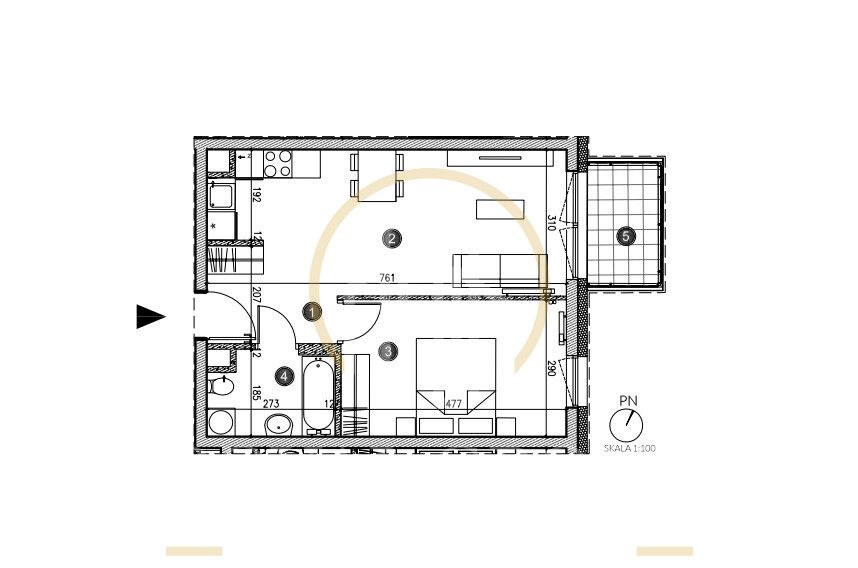 Mieszkanie 2-pokojowe Lublin Czechów Dolny, ul. Kameralna. Zdjęcie 6