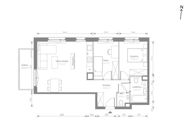 Mieszkanie 3-pokojowe Warszawa Chrzanów, ul. Szeligowska. Zdjęcie 7