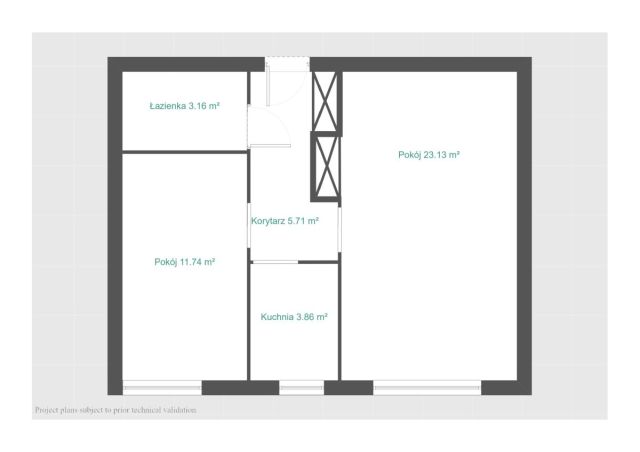 Mieszkanie 2-pokojowe Poznań Ogrody, ul. Wawrzyńca Engeströma. Zdjęcie 13