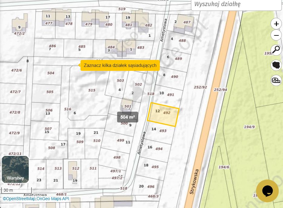 Działka budowlana Łódź Rogi, ul. Ametystowa. Zdjęcie 1