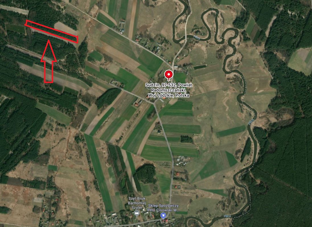 Działka leśna Sudzin