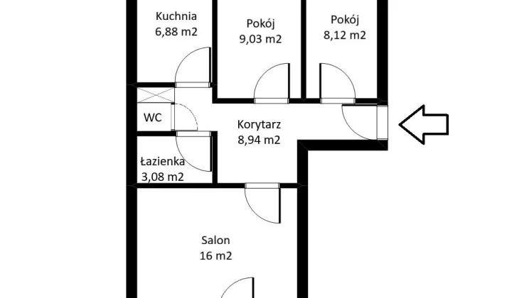 Mieszkanie 3-pokojowe Warszawa Mokotów, ul. Stefana Bryły