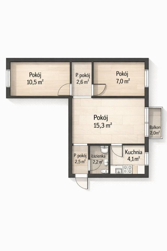 Mieszkanie 3-pokojowe Bydgoszcz Bartodzieje Małe. Zdjęcie 13