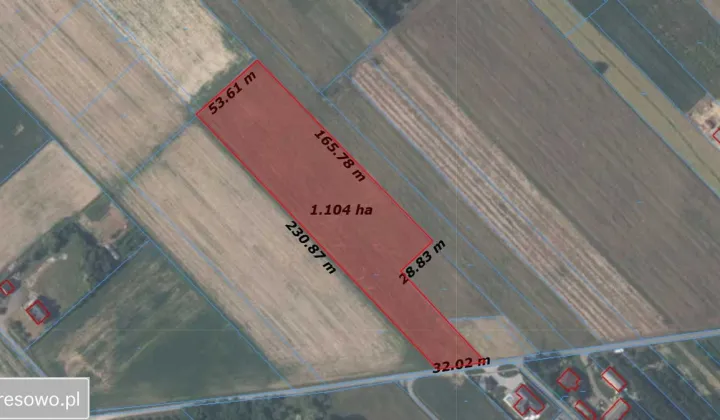 Działka rolna Motycz-Józefin