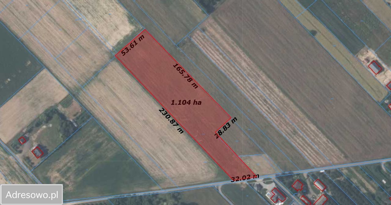 Działka rolna Motycz-Józefin