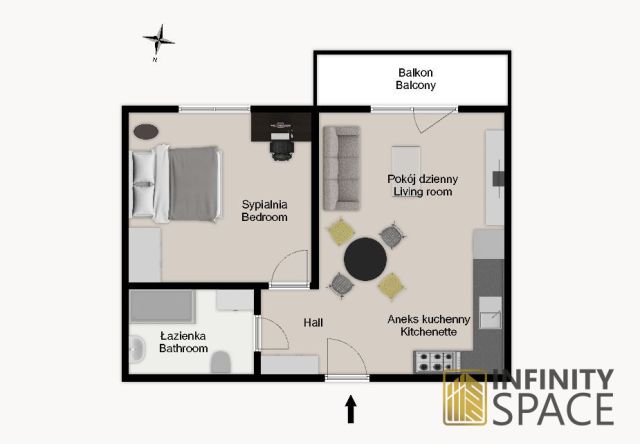 Mieszkanie 2-pokojowe Warszawa Mokotów, ul. Ludwika Idzikowskiego. Zdjęcie 17