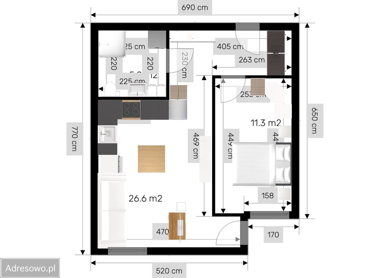 Mieszkanie 2-pokojowe Oleśnica, ul. Brzozowa. Zdjęcie 9