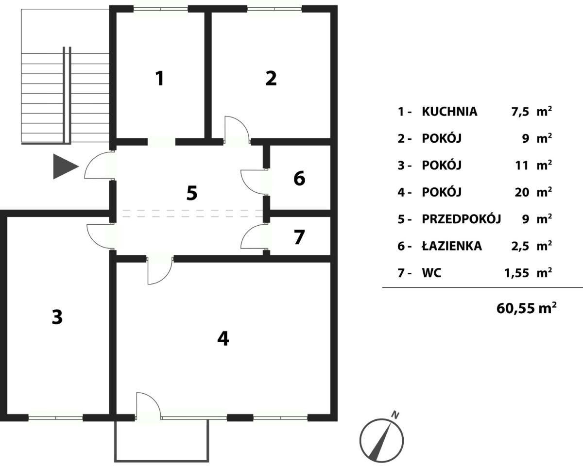 Mieszkanie 3-pokojowe Inowrocław Rąbin, ul. Szarych Szeregów. Zdjęcie 19