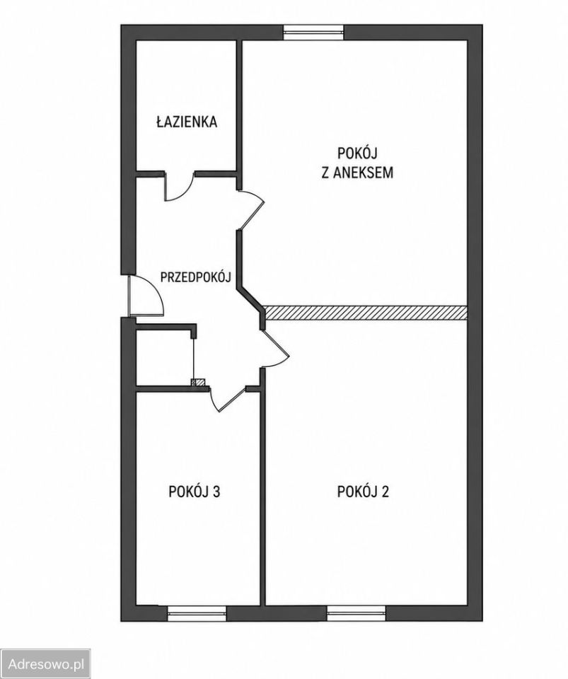 Mieszkanie 3-pokojowe Gdańsk Wrzeszcz, ul. Konrada Leczkowa. Zdjęcie 12