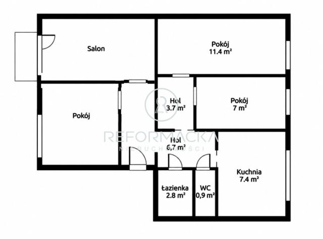 Mieszkanie 4-pokojowe Rzeszów Nowe Miasto, ul. ks. Jerzego Popiełuszki. Zdjęcie 2