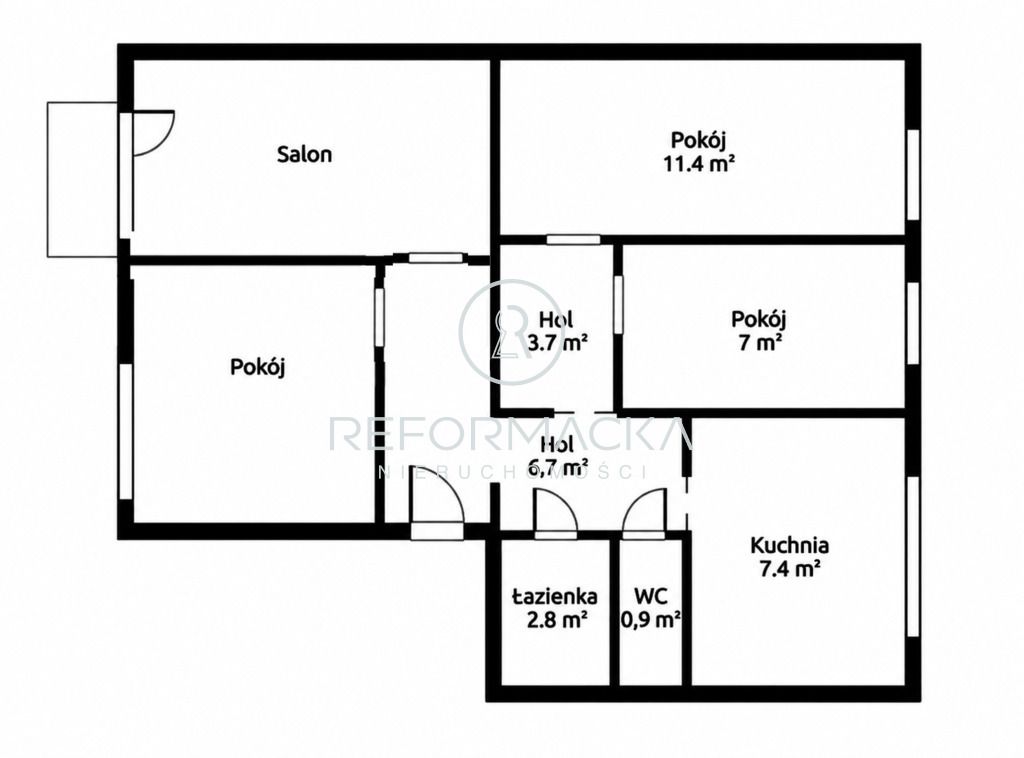 Mieszkanie 4-pokojowe Rzeszów Nowe Miasto, ul. ks. Jerzego Popiełuszki. Zdjęcie 2